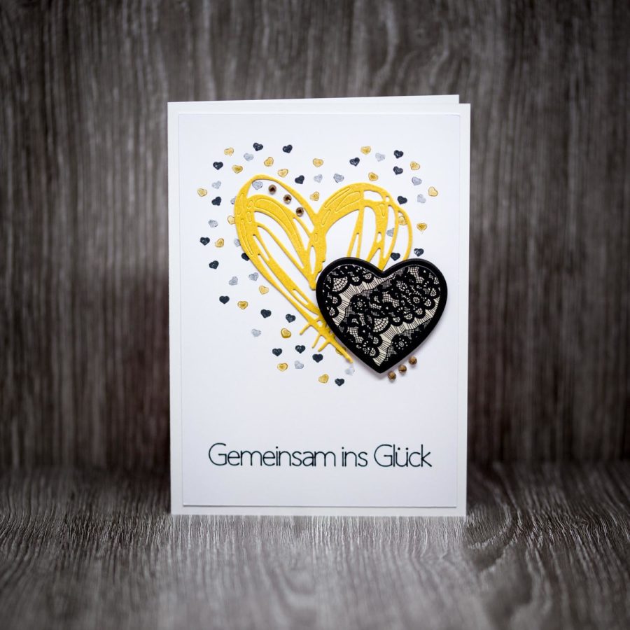 Hochzeit Glückwunsch Herzen Glück