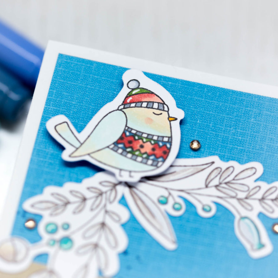 © Stampin'Up_Gorgeous Grunge | © My Favorite Things_Winter Songbird | © Copic_C5 | © Copic_R27 | © Copic_C7 | © Copic_RV42 | © Copic_YG67 | © Copic_BG15 | © Copic_E51 | © Copic_C1 | © Copic_B97 | © Copic_BG10 | © Copic_E02 | © Copic_YR04 | © Copic_RV29 | © Copic_B23 | © Copic_E71 | © Ranger Ink_Distress Ink - Faded Jeans | © Ranger Ink_Distress Ink - Walnut Stain | © Tsukineko_Memento - Espresso Truffle |